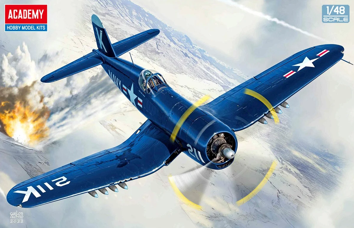 ACA-12353 Academy 1/48 USN F4U-4 "Battle of Jangjin Reservoir" Plastic Model Kit [12353] Academy