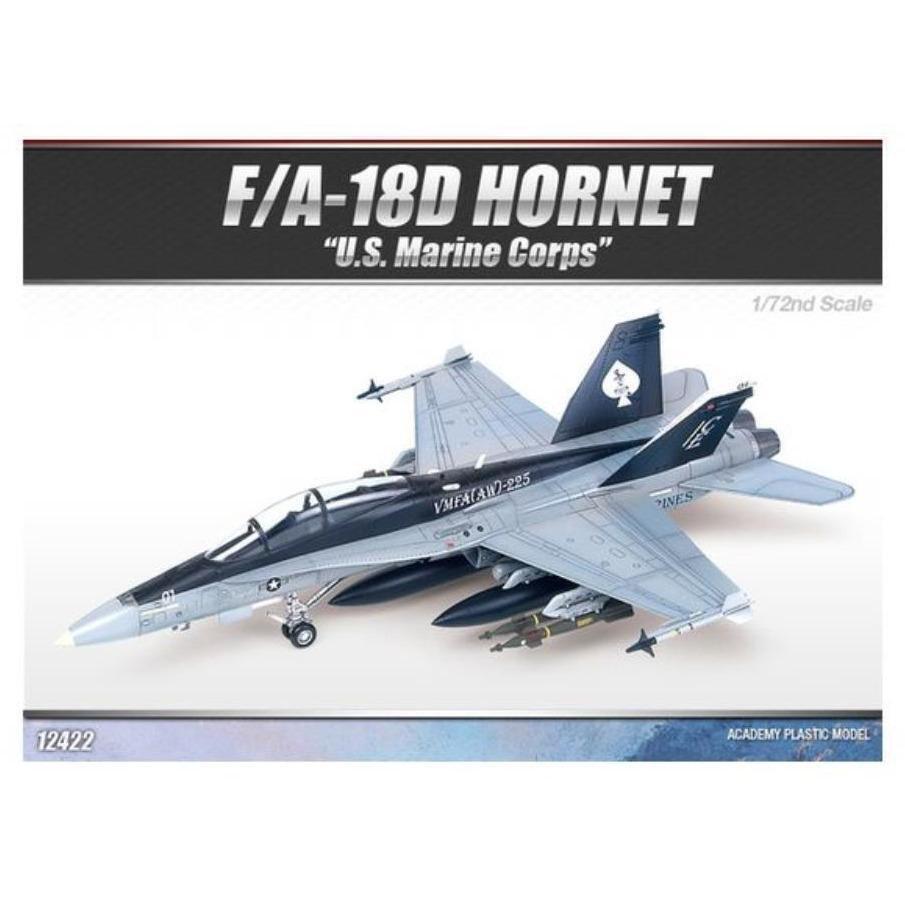 ACA-12422 Academy 1/72 F/A 18D Hornet "US Marines" *AUS decal* Plastic Model Kit [12422] Academy