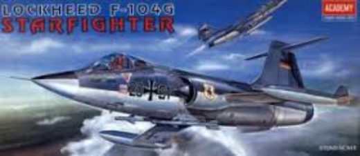 ACA-12443 Academy 1/72 F-104G Starfighter Plastic Model Kit [12443] Academy