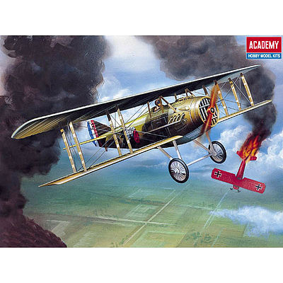 ACA-12446 Academy 1/72 SPAD XIII WWI Fighter Plastic Model Kit [12446] Academy