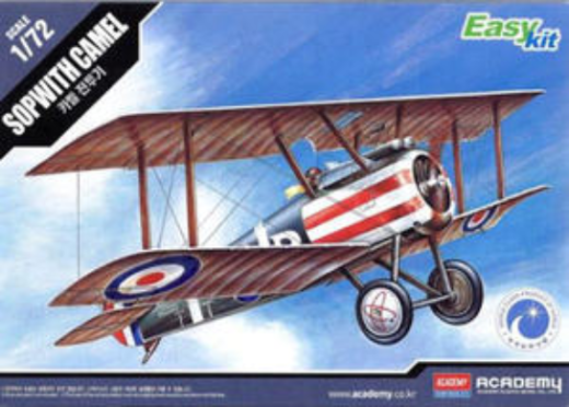 ACA-12447 Academy 1/72 Sopwith Camel WWI Fighter Plastic Model Kit [12447] Academy