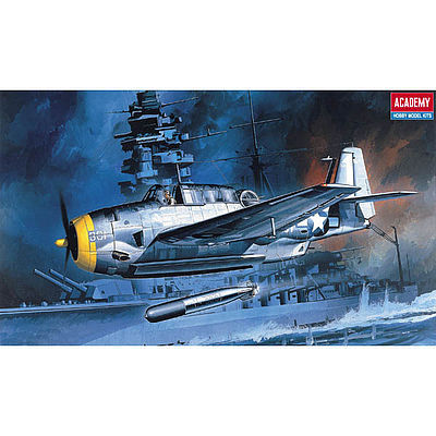 ACA-12452 Academy 1/72 TBF-1 Avenger Plastic Model Kit [12452] Academy