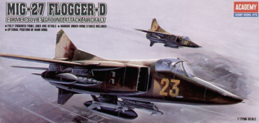 ACA-12455 Academy 1/72 M-27 Flogger-D Plastic Model Kit [12455] Academy