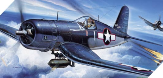ACA-12457 Academy 1/72 F4U-1 Corsair Plastic Model Kit [12457] Academy