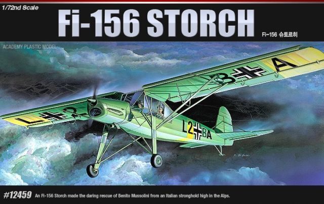 ACA-12459 Academy 1/72 Fieseler FI-156 Storch Plastic Model Kit [12459] Academy