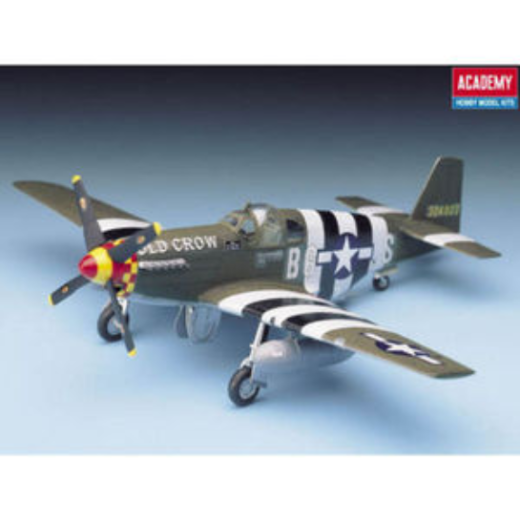 ACA-12464 Academy 1/72 P-51B Mustang Plastic Model Kit [12464]