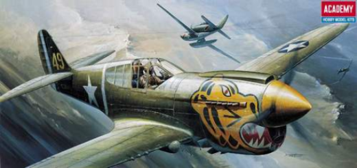 ACA-12468 Academy 1/72 P-40E Warhawk Plastic Model Kit *Aus Decals* [12468] Academy
