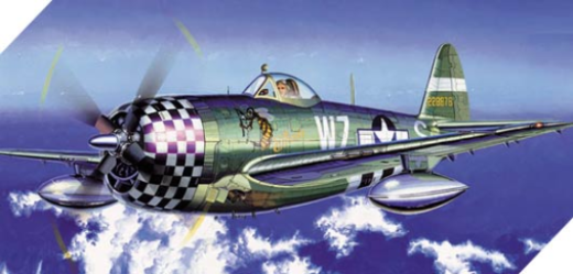 ACA-12474 Academy 1/72 P-47D "Eileen" Thunderbolt Plastic Model Kit [12474] Academy
