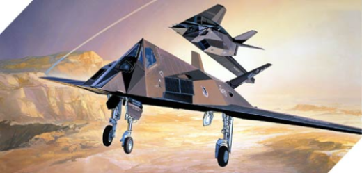 ACA-12475 Academy 1/72 F-117A Stealth Fighter/Bomber Nighthawk Plastic Model Kit [12475]