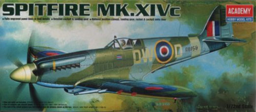 ACA-12484 Academy 1/72 Spitfire Mk.XIVc Plastic Model Kit [12484]