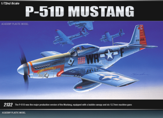 ACA-12485 Academy 1/72 P-51D Mustang Plastic Model Kit *Aus Decals* [12485] Academy
