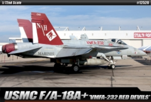 ACA-12520 Academy 1/72 USMC F/A 18A+ VMFA-232 Red Devils Le: Plastic Model Kit *Aus Decals* [12520] Academy
