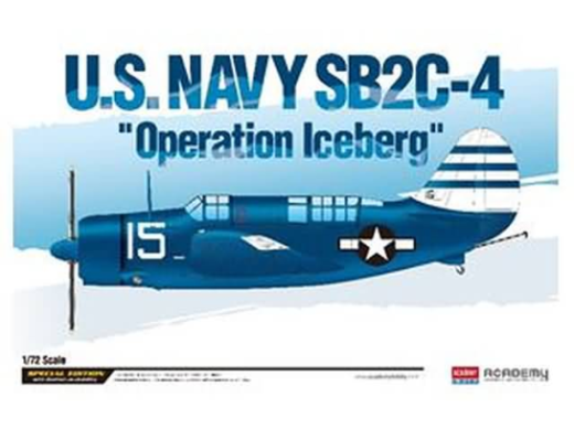 ACA-12545 Academy 1/72 U.S.Navy SB2C-4 "Operation Iceberg" Le: Helldiver Plastic Model Kit [12545] Academy