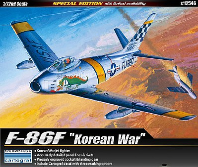 ACA-12546 Academy 1/72 F-86F "Korean War" Sabre Plastic Model Kit [12546]