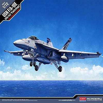 ACA-12547 Academy 1/72 USN F/A-18E VFA-143 "Pukin Dogs" Super Hornet Plastic Model Kit [12547] Academy