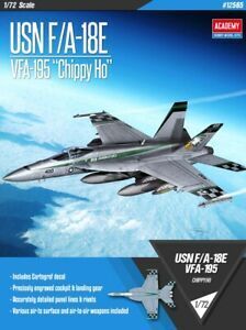 ACA-12565 Academy 1/72 USN F/A-18E "VFA-195 Chippy Ho" Plastic Model Kit [12565]