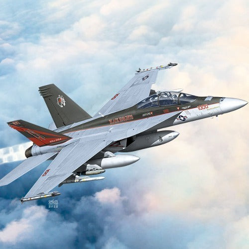 ACA-12577 Academy 1/72 USN F/A-18F "VFA-154 Black Knights" Plastic Model Kit [12577] Academy