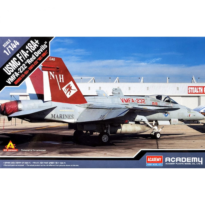 ACA-12627 Academy 1/144 USMC F/A-18A+ VMFA-232 "Red Devils" Plastic Model Kit *Aus Decals*[12627] Academy
