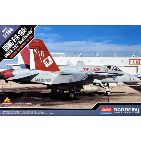 ACA-12627 Academy 1/144 USMC F/A-18A+ VMFA-232 "Red Devils" Plastic Model Kit *Aus Decals*[12627]