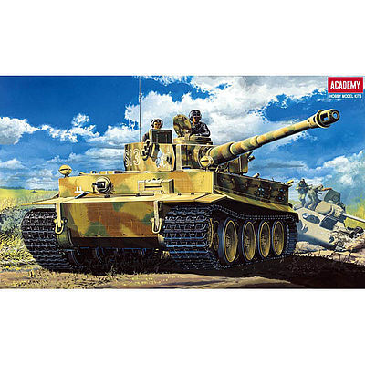 ACA-13239 Academy 1/35 German Tiger-I Early Version Plastic Model Kit [13239]