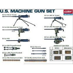 ACA-13262 Academy 1/35 U.S. Machine Gun Set Plastic Model Kit [13262] Academy