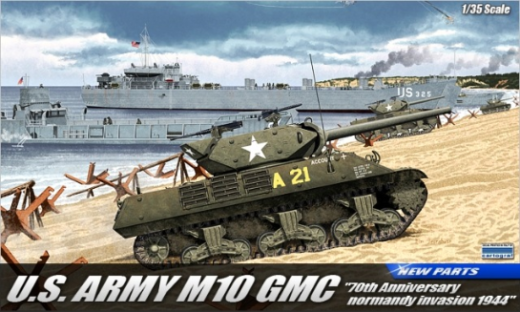 ACA-13288 Academy 1/35 US Army M10 GMC "Anniv.70 Normandy Invasion 1944" Plastic Model Kit [13288]