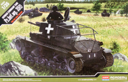 ACA-13313 Academy 1/35 German Command Tank Pz.Bef.Wg 35(T) Plastic Model Kit [13313]