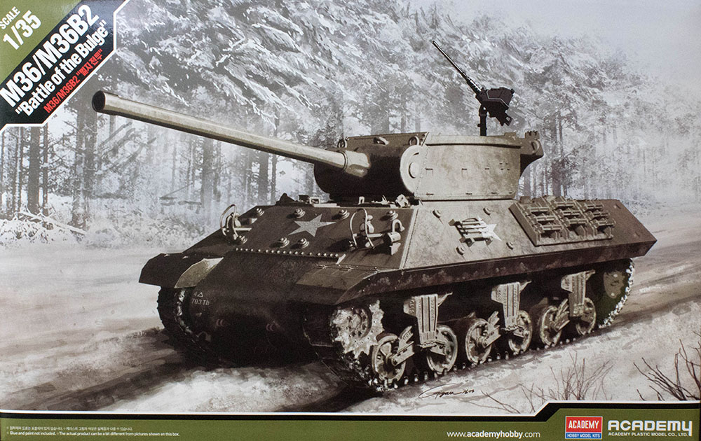 ACA-13501 Academy 1/35 M36/M36B2 "Battle Of The Bulge" Plastic Model Kit [13501] Academy