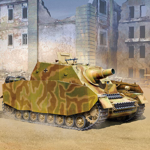 ACA-13525 Academy 1/35 German Strumpanzer IV Brummb¤r Ver.Mid Plastic Model Kit [13525]