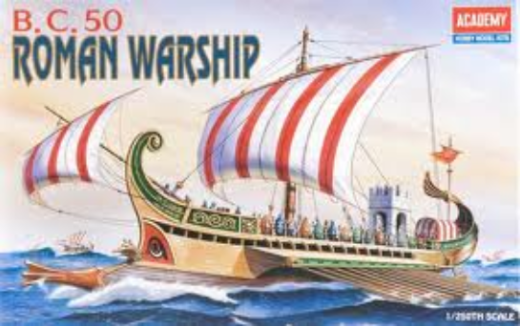 ACA-14207 Academy 1/72 Roman Warship Circa B.C 50 Plastic Model Kit [14207] Academy