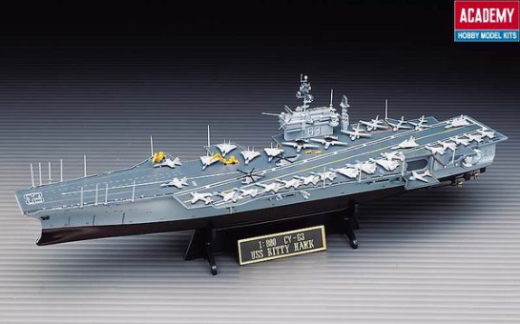 ACA-14210 Academy 1/800 U.S.S. CVN-63 Kitty Hawk Plastic Model Kit [14210] Academy