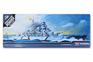 ACA-14218 Academy 1/800 Battleship Bismarck (Static) Plastic Model Kit [14218] Academy