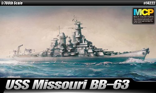 ACA-14222 Academy 1/700 USS Missouri BB-63 MCP Plastic Model Kit [14222] Academy