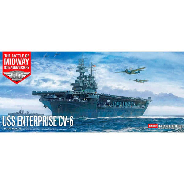 ACA-14409 Academy 1/700 USS Enterprise CV-6 "Battle of Midway" Plastic Model Kit [14409] Academy