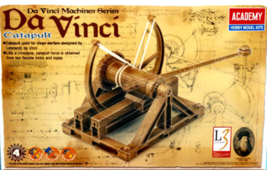 ACA-18137 Academy Davinci Catapult Machine Plastic Model Kit [18137] Academy