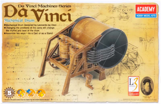 ACA-18138 Academy Davinci Mechanical Drum Plastic Model Kit [18138]