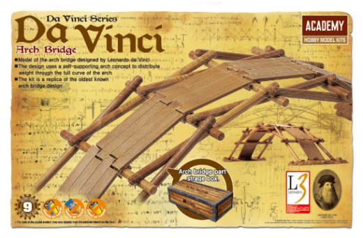 ACA-18153 Academy Davinci Arch Bridge Plastic Model Kit [18153] Academy