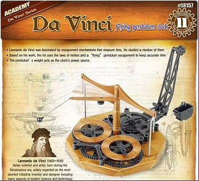 ACA-18157 Academy Davinci Flying Pendulum Clock Plastic Model Kit [18157] Academy