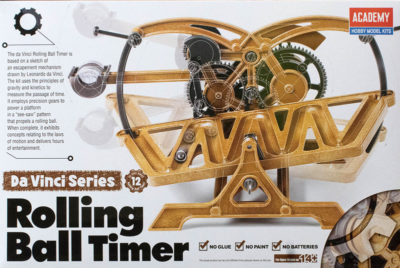 ACA-18174 Academy Davinci Rolling Ball Timer Plastic Model Kit [18174] Academy