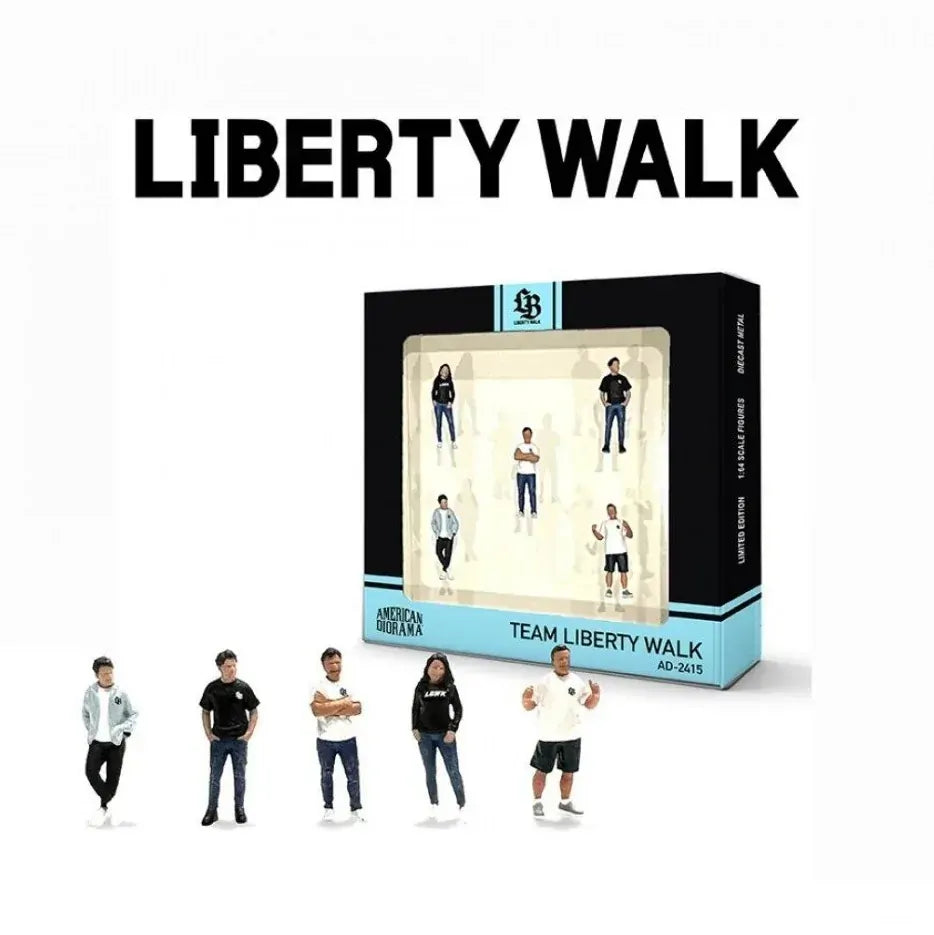American Diorama 1/64 Mechanics 5 Figure Set