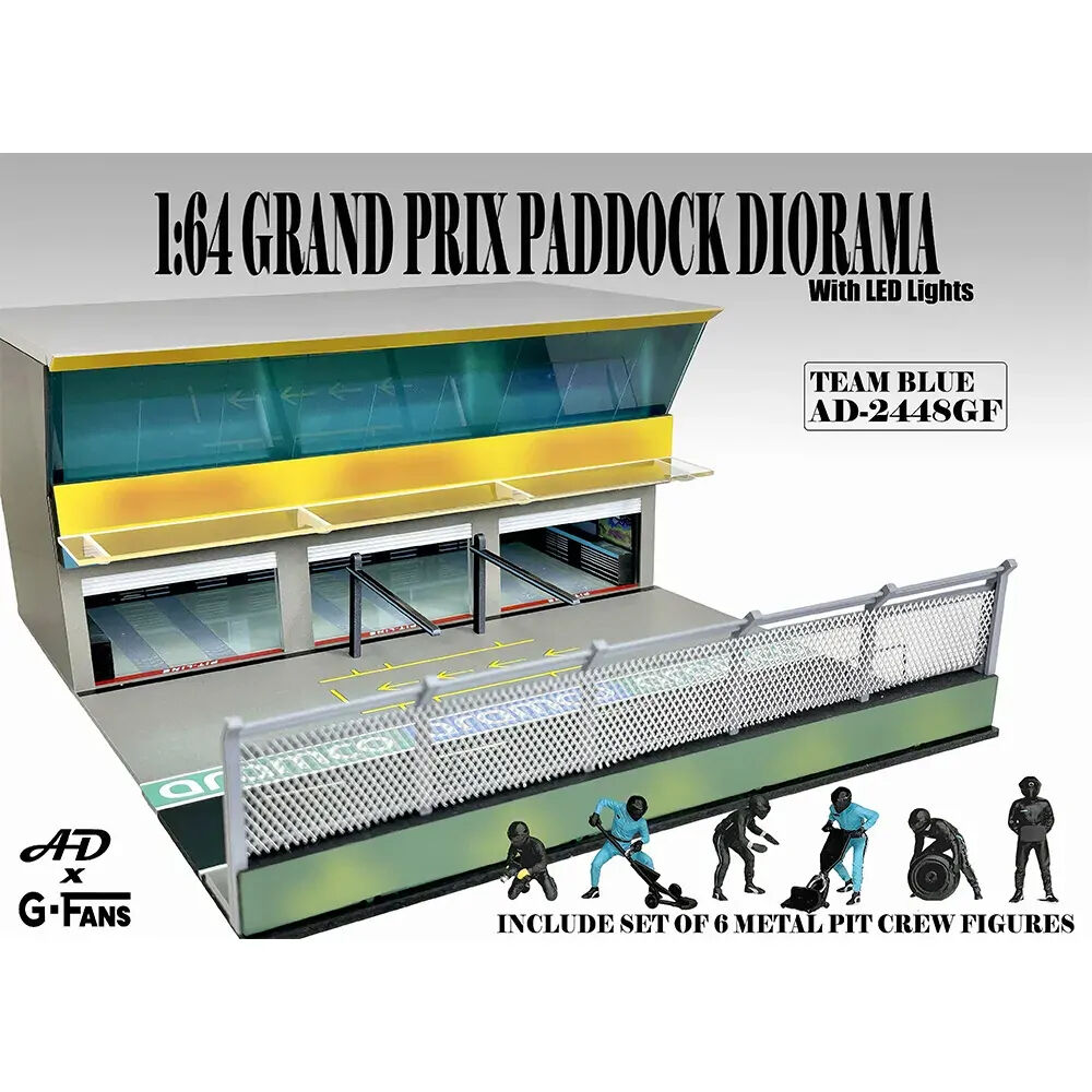 American Diorama 1/64 GP Paddock Diorama - Team Balck