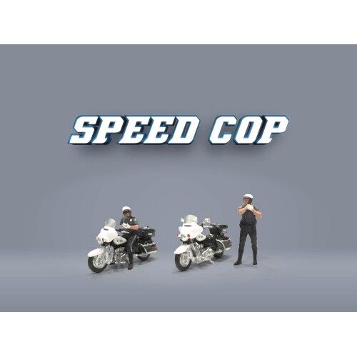 American Diorama 1/64 Speed Cop Figure Set