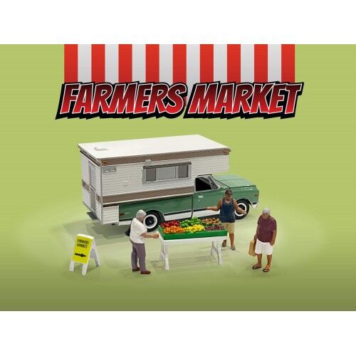 American Diorama 1/64 Farmer's Market Figure Set