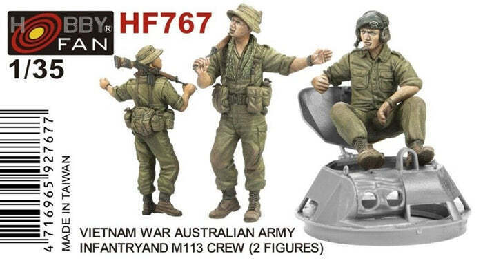 AFV Club 1/35 Australian Infantry & M113 crew Vietnam War Era-2 figures Plastic Model Kit