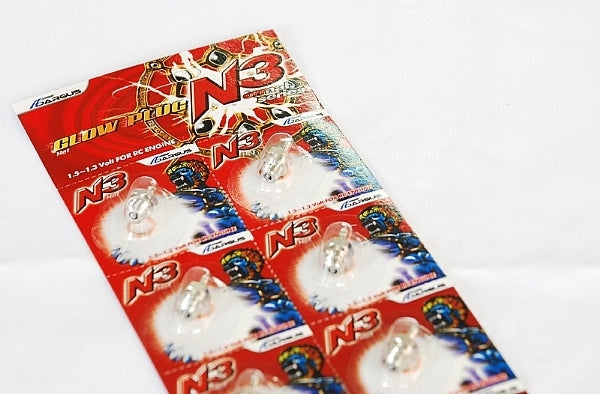 AG01-010102 Argus Platinum Glow Plug N3 Hot - Sold Individually  (10pcs/sheet) Argus