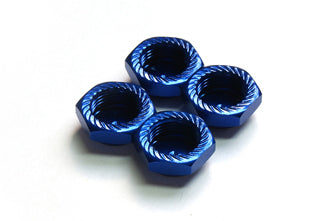 AG05-260201 Serrated Cap Nut M12*1.25 Blue (4pcs)-Alumina material