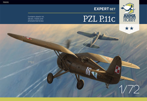 Arma Hobby 1/72 PZL P.11c Expert Set Plastic Model Kit [70015]
