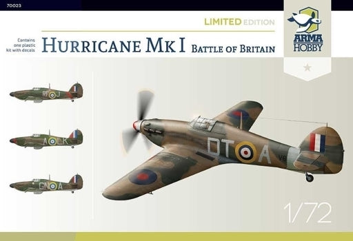 Arma Hobby 1/72 Hurricane Mk I Battle of Britain Limited Edition Plastic Model Kit [70023]