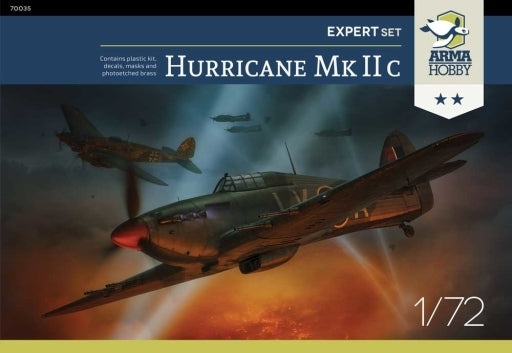 Arma Hobby 1/72 Hurricane Mk IIc Expert Set Plastic Model Kit [70035]