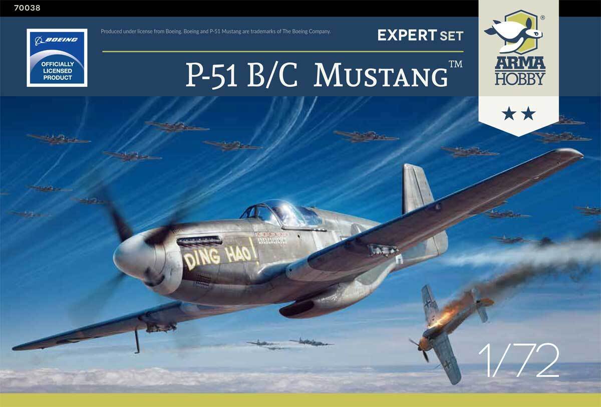 Arma Hobby 1/72 P-51 B/C Mustang Expert Set *Aus Decals* [70038]